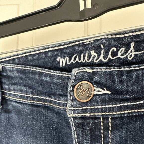 Women’s M Jeans By Maurices SZ 18 short Original Fit Boot Mid Rise Stretch - Picture 2 of 8